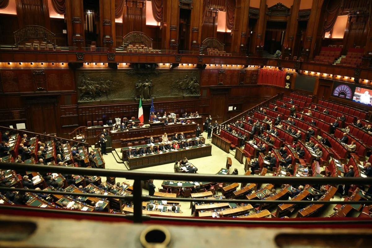 L'aula della Camera dei Deputati durante una seduta